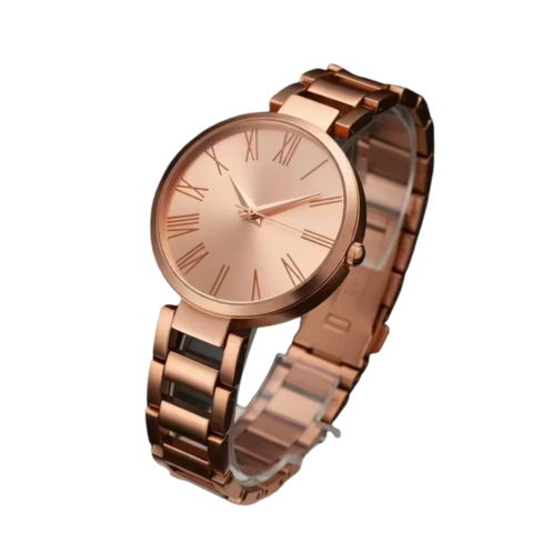 Solid Metal Designer Watch for Girls Women